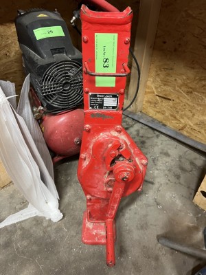 Bild LOS 83 - Stahlwinde, Rot, Fab. Steel Jack, mechanischer Kurbelantrieb mit Last- und Halteklinke