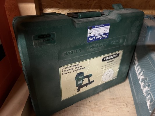 Bild LOS 188 - 3 x Druckluft-Nagler, Fab. Prebena Typ 5X-WS38, inkl. Systemkoffer